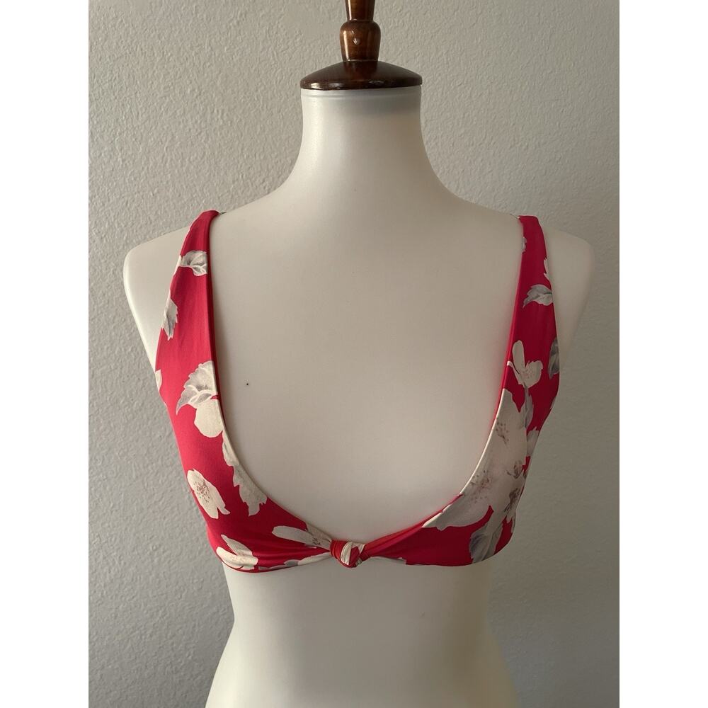 Revolve Frankies Swim Bikini Top Azalea Floral Swimwear Beach Summer